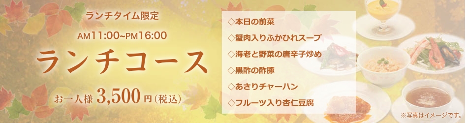 中国料理煌蘭ランチコース